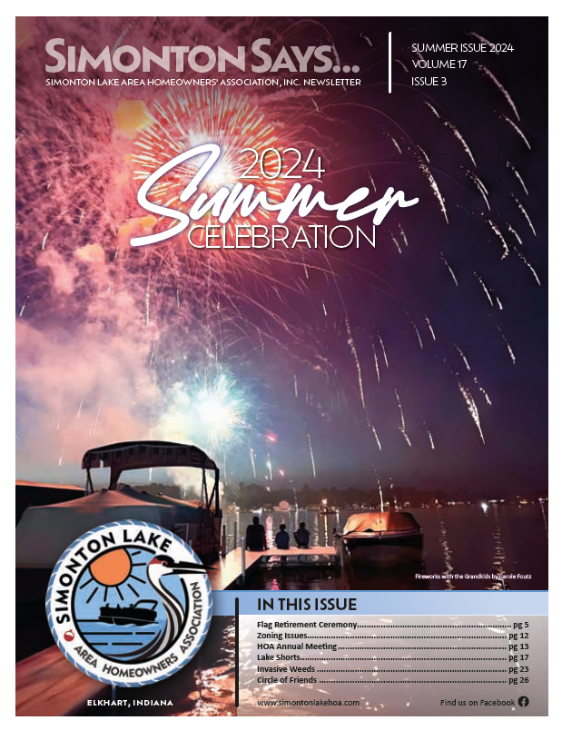 Simonton Lake Newsletter Cover May 2024