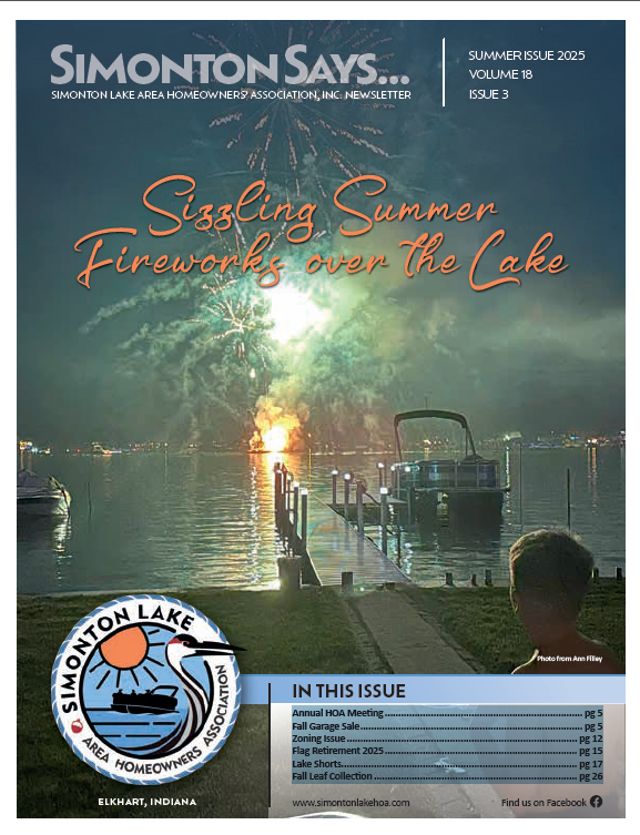 Simonton Lake Newsletter Cover May 2025