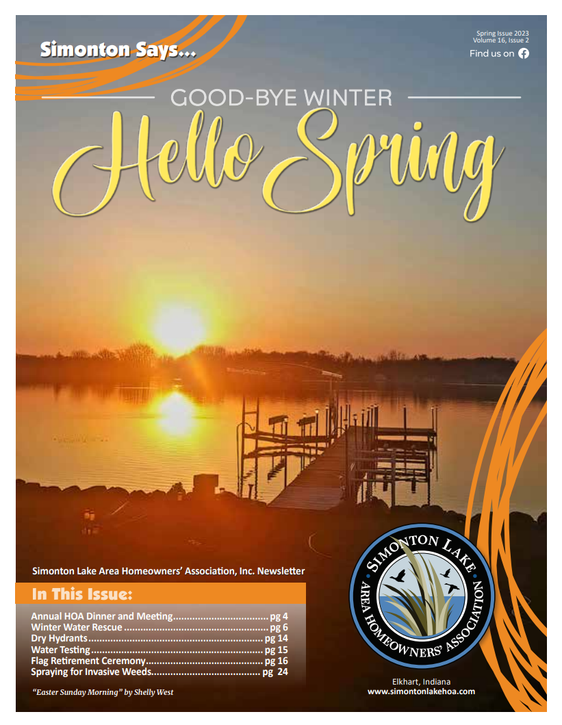 Simonton Lake Newsletter Cover May 2023